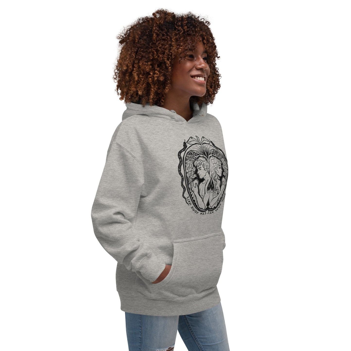 " I Am Your Half " - Hoodie, black design