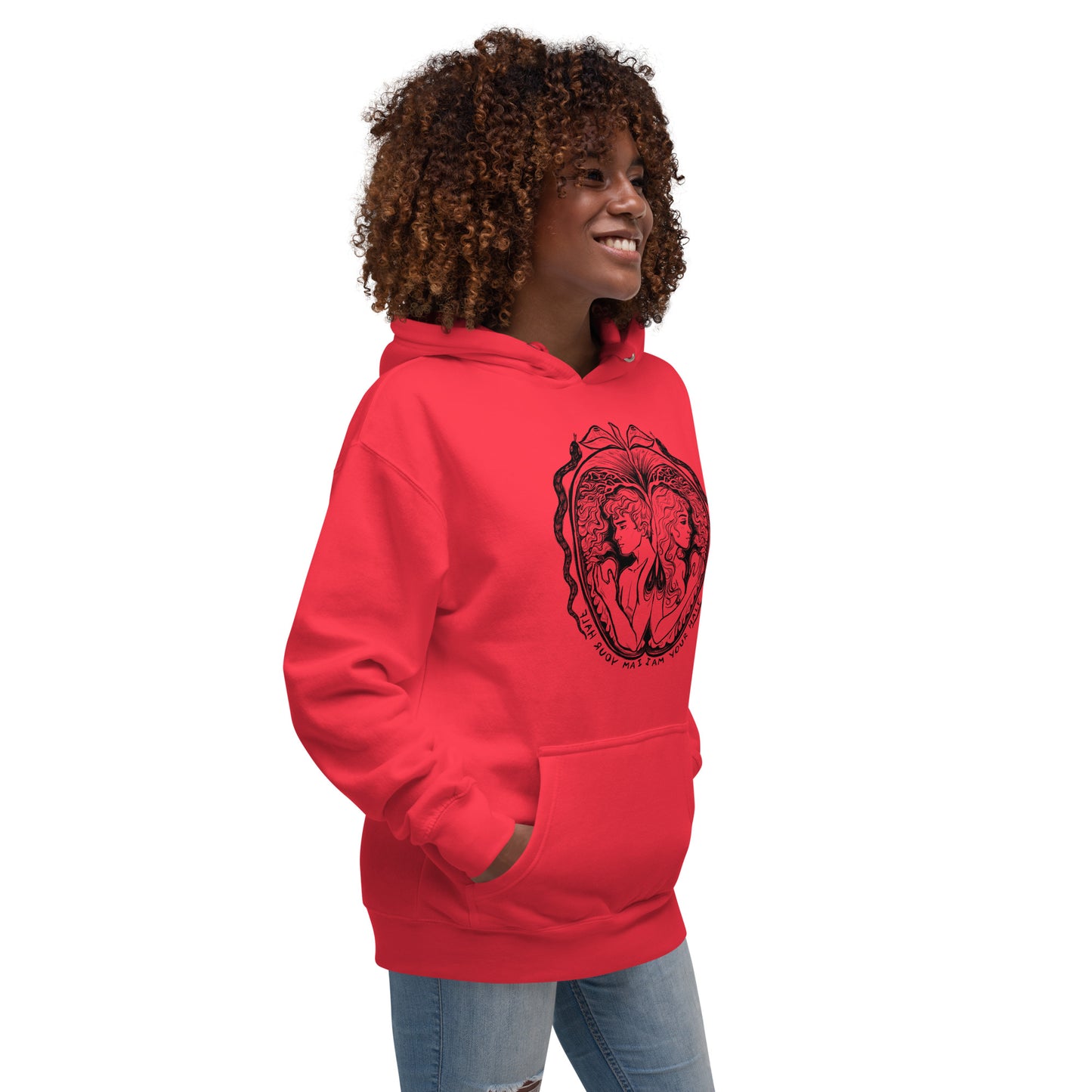 " I Am Your Half " - Hoodie, black design