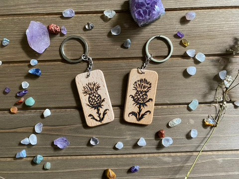 Thistle Keychain