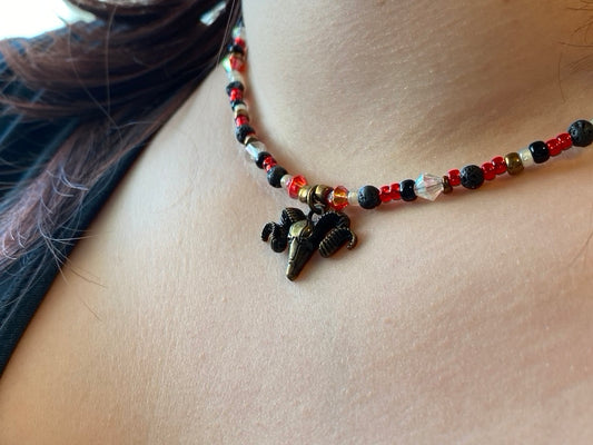 Ram Skull Choker Necklace