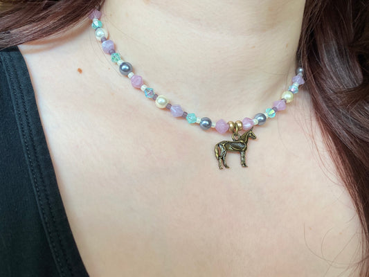 Zombie Unicorn Choker Necklace