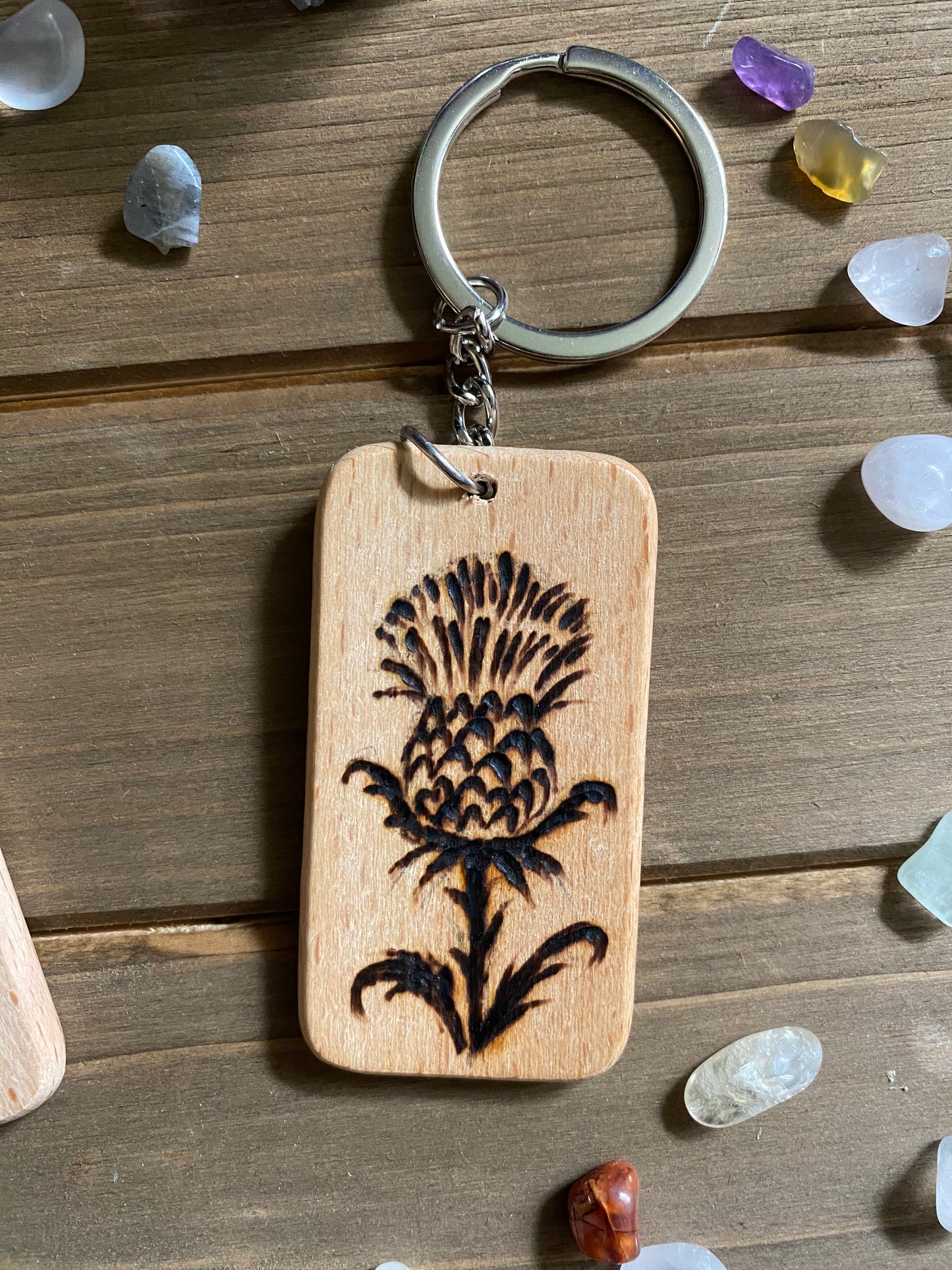 Thistle Keychain