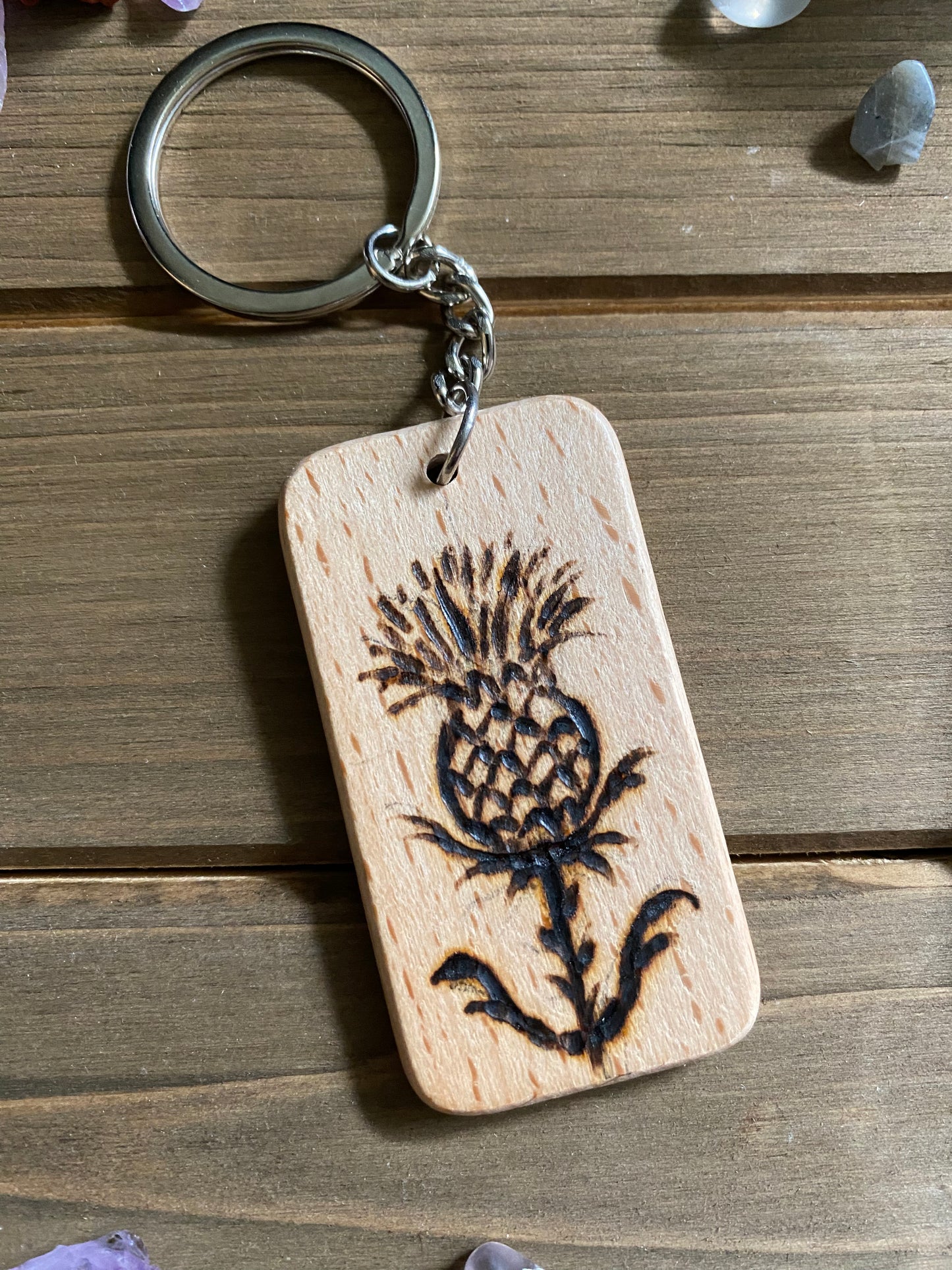 Thistle Keychain