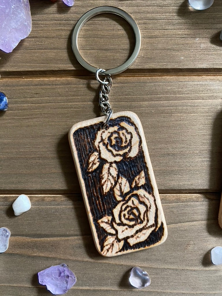 Rose keychains