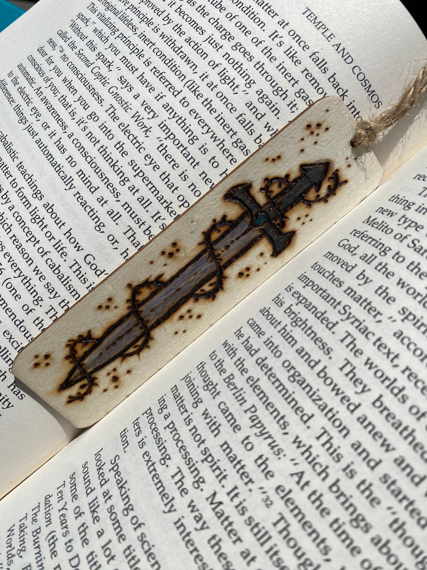 Wooden Bookmark - Sword