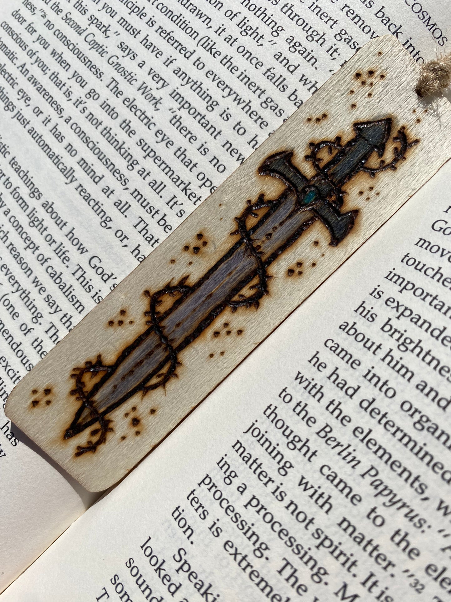 Wooden Bookmark - Sword